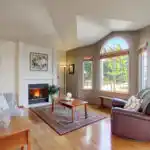Living Room, Fireplace - 328 Meadow Pl in Snohomish, WA - Lamb Real Estate